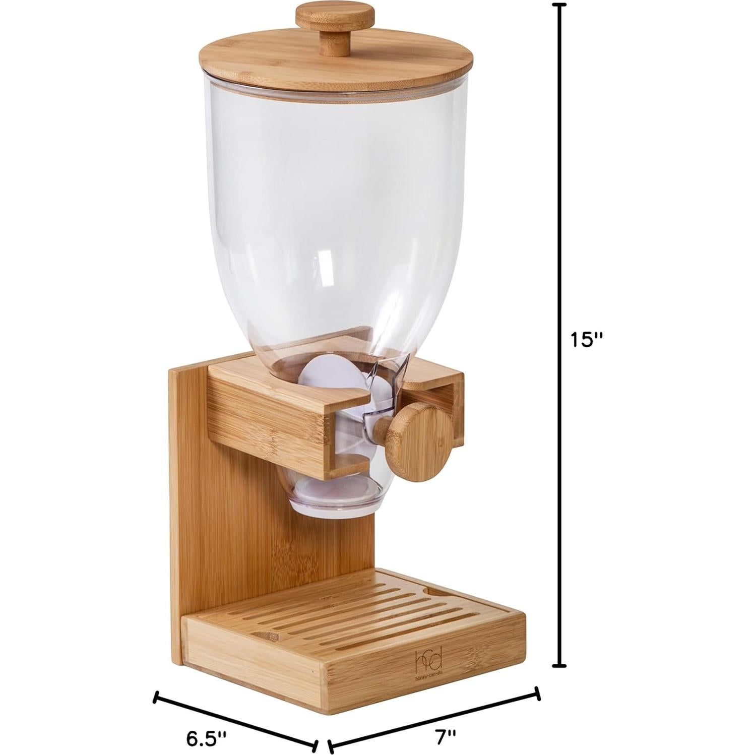 Dispensador de Cereal de Bambú Honey Can Do KCH-09385 495g