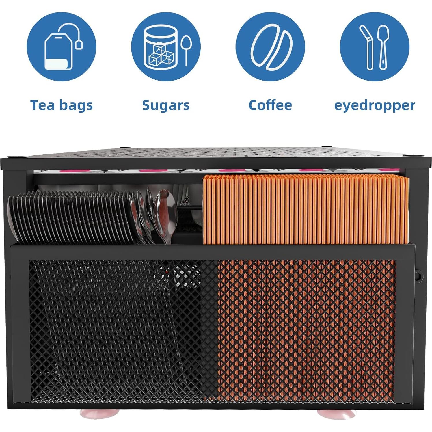 Soporte de Cápsulas de Café Simple Trending Negro 63 K-Cups