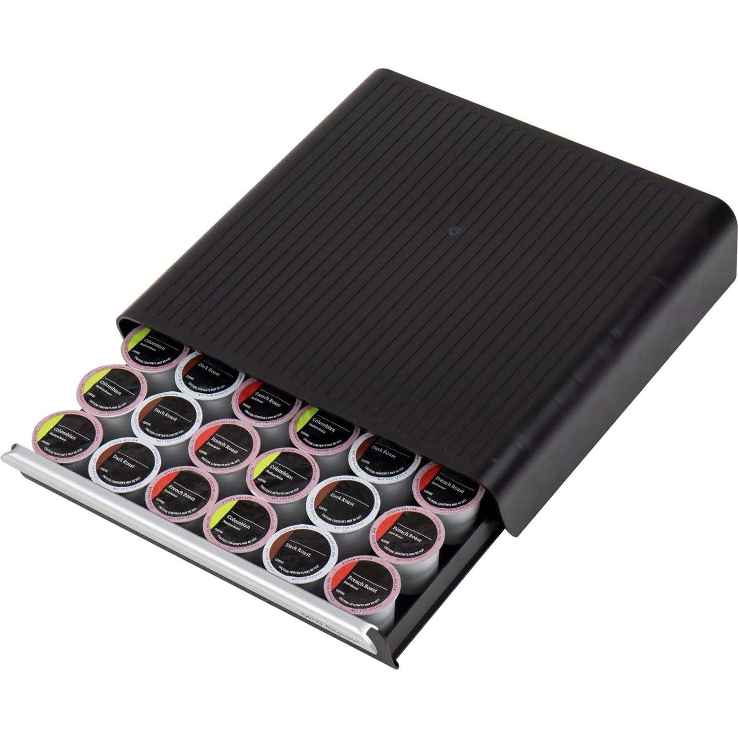 Organizador de Cajones para Cápsulas de Café Mind Reader 36 Cápsulas Negro