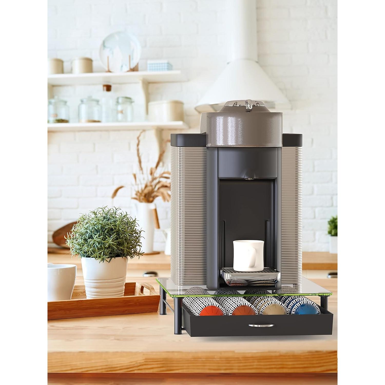 Soporte para Cápsulas Nespresso DecoBros, Vidrio Templado, 24/48 pcs