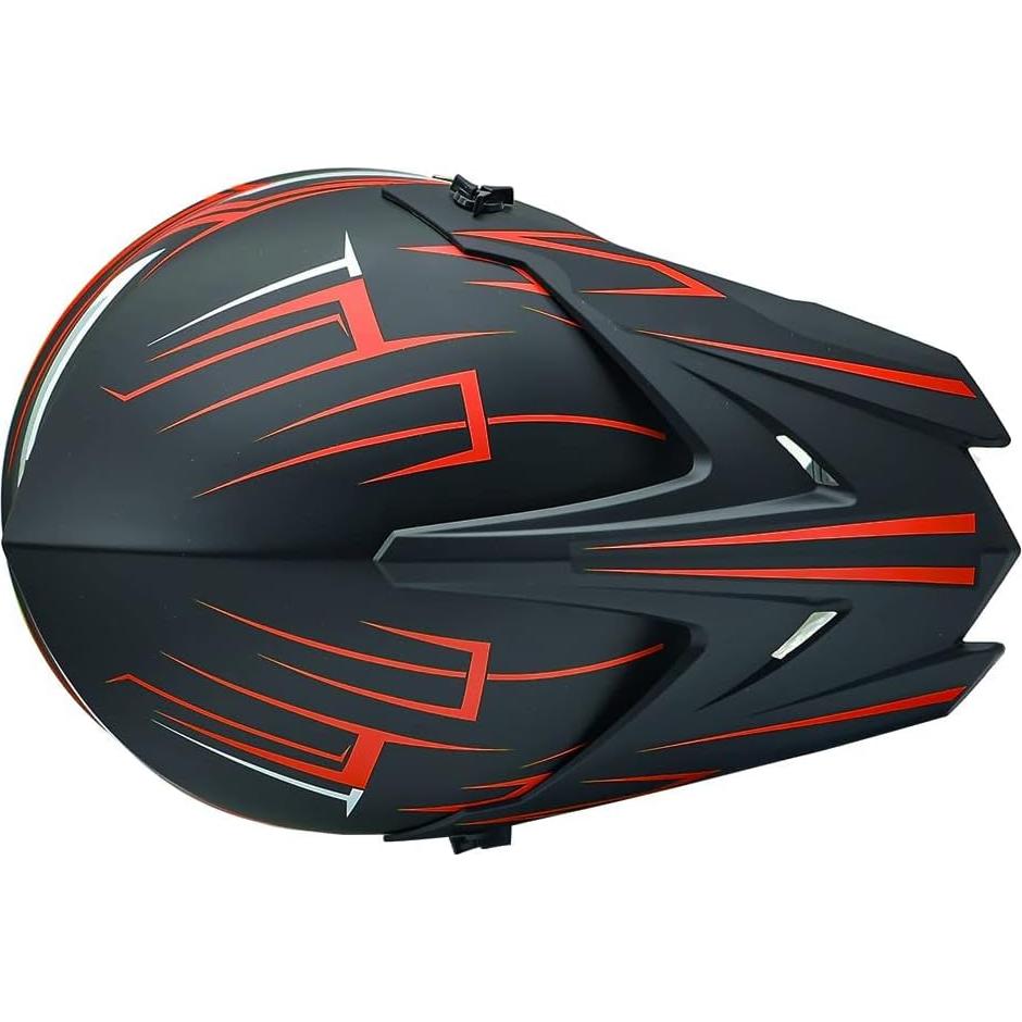 Casco Motocross DJGLKREJG Rojo Unisex Adulto S-XL DOT