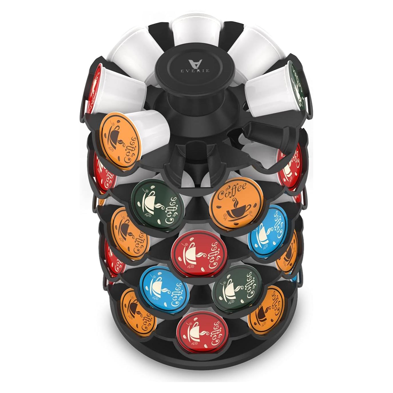 Organizador Carrousel para 40 Cápsulas de Café EVERIE Negro