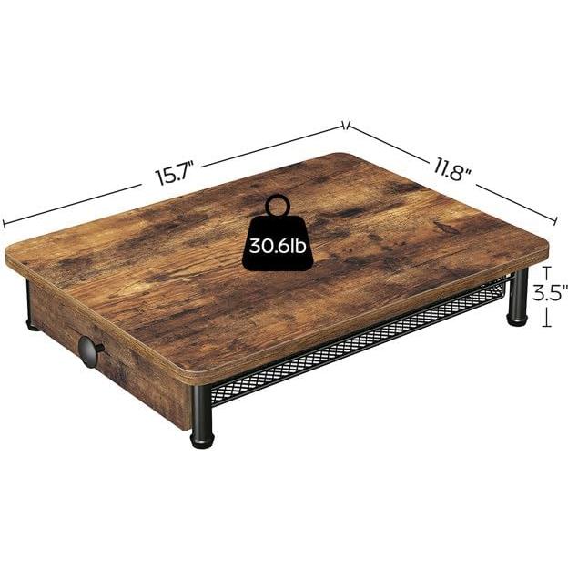 Coffee Pod Drawer Holder, Coffee Pod Drawer for K Cup, 35 Capacity Coffee Capsules Storage Organizer, Sliding Mesh Basket, for Home Office, Kitchen, Rustic Brown KH08BRG1