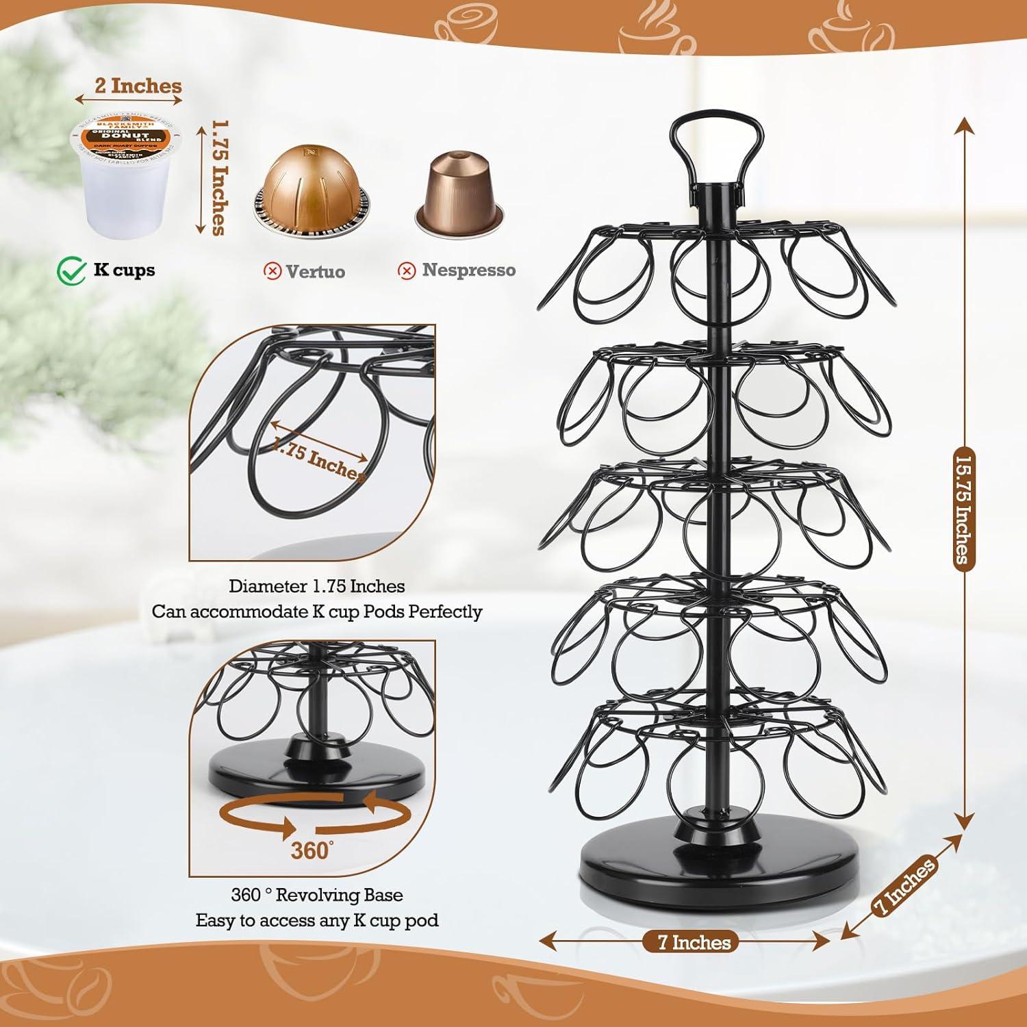 Soporte para K Cups Blacksmith Family - Carrusel 40 Cápsulas