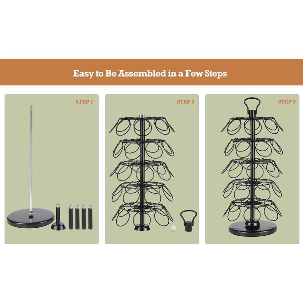 Soporte para K Cups Blacksmith Family - Carrusel 40 Cápsulas