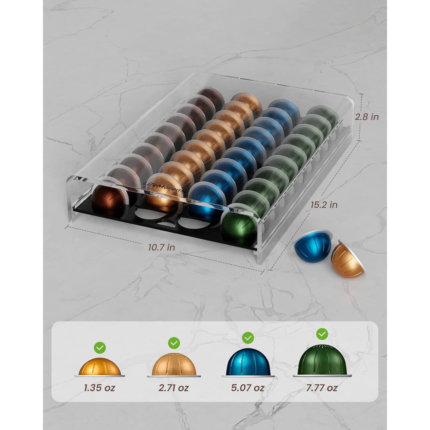 Organizador de Cápsulas de Café Nespresso LifeMoreasy - 40 Cápsulas