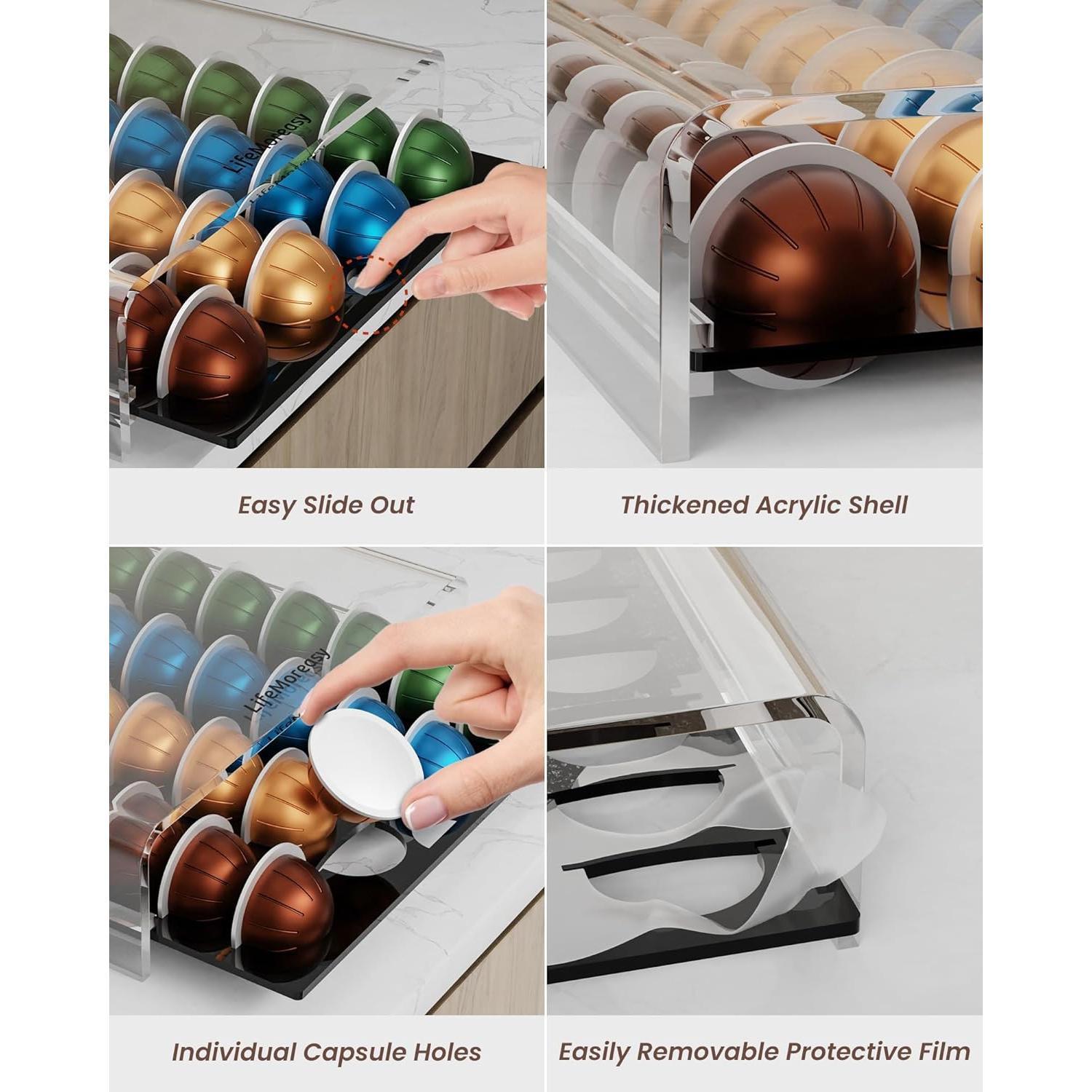 Organizador de Cápsulas de Café Nespresso LifeMoreasy - 40 Cápsulas