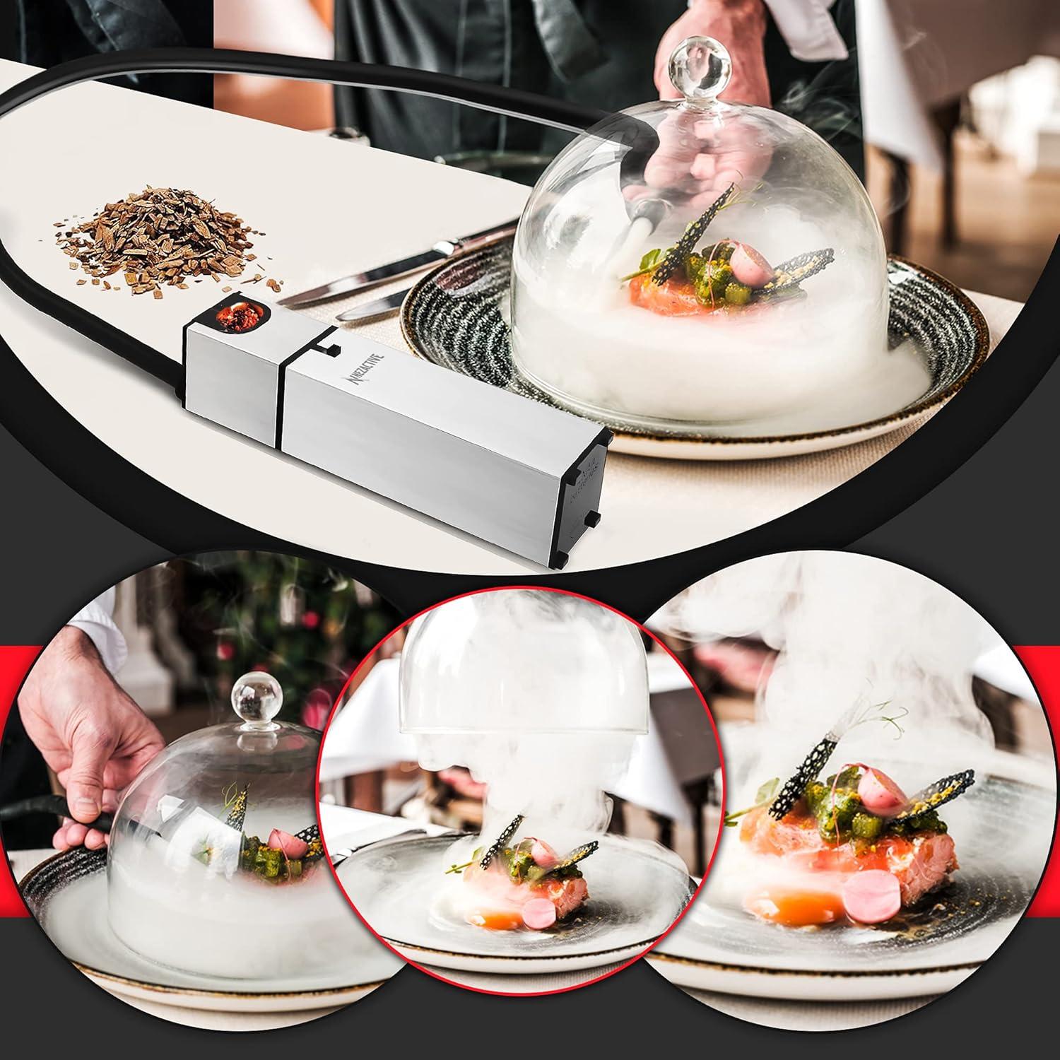 Ahumador de Comida y Bebidas NEZACTIVE - Pistola de Humo 2 en 1