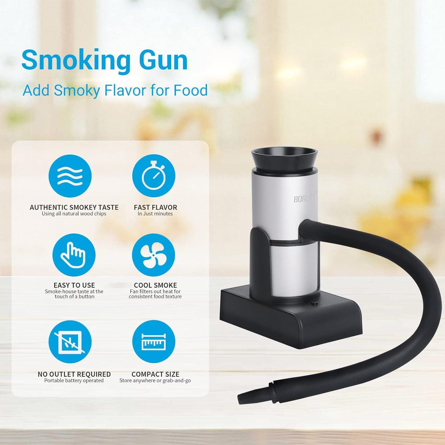 Pistola de Humo BORUIT SK305 Portátil para Alimentos y Bebidas