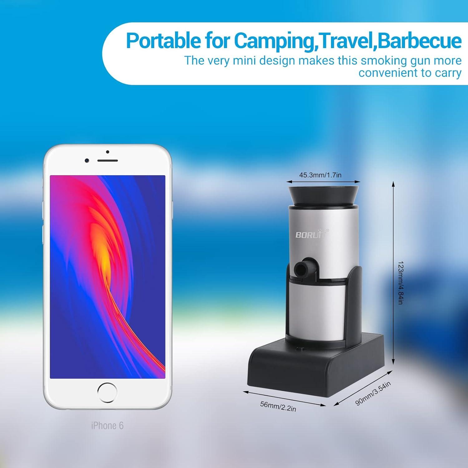 Pistola de Humo BORUIT SK305 Portátil para Alimentos y Bebidas
