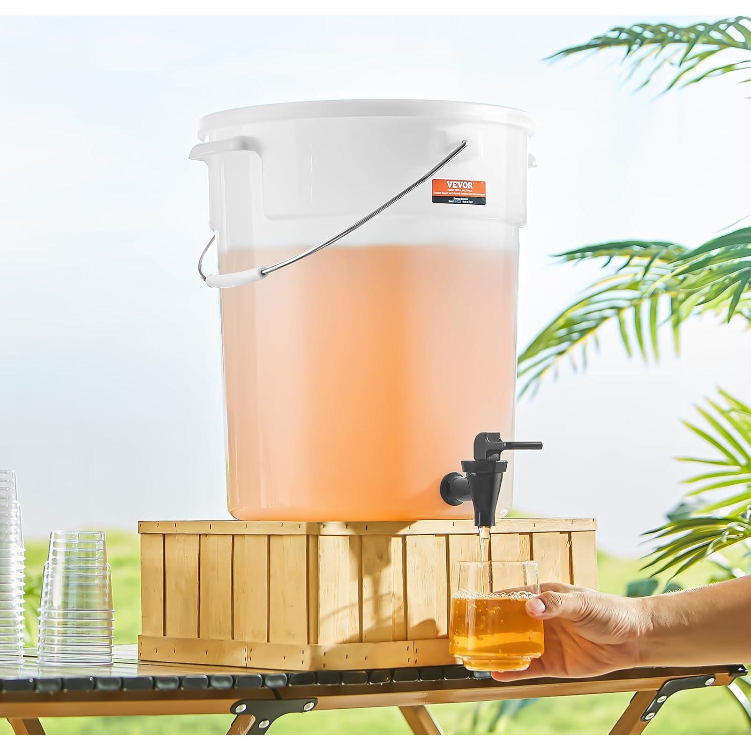 Dispensador de Bebidas VEVOR 5 Galones 2 Paquete con Grifo