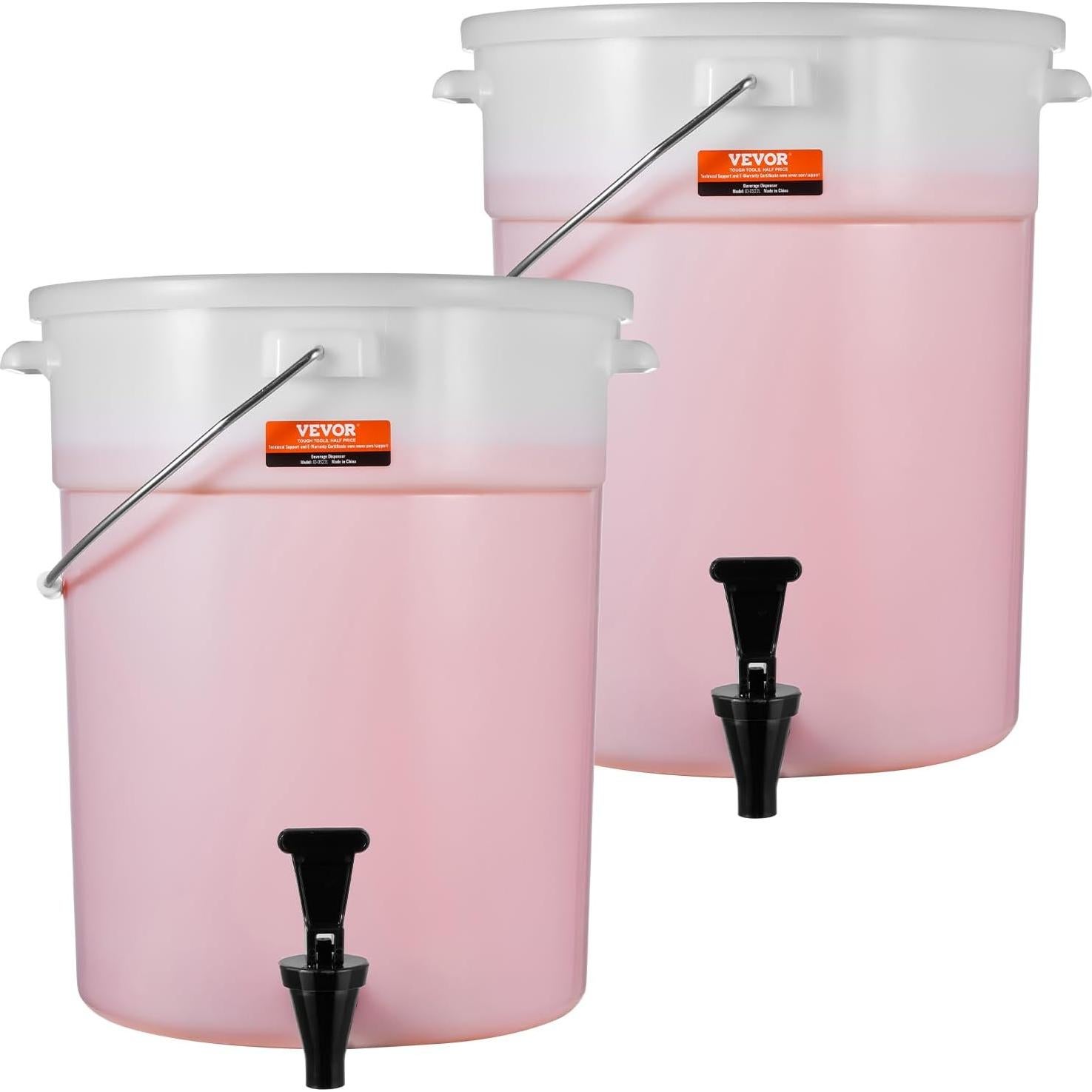 Dispensador de Bebidas VEVOR 5 Galones 2 Paquete con Grifo