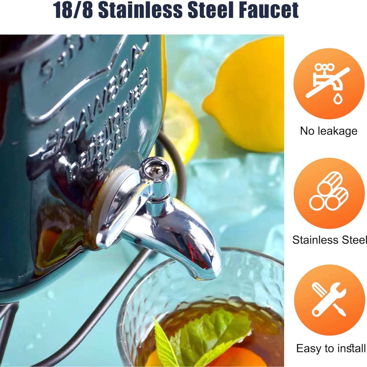 Dispensadores de Bebidas de Vidrio JOFUYU 2 Galones 2 Pack