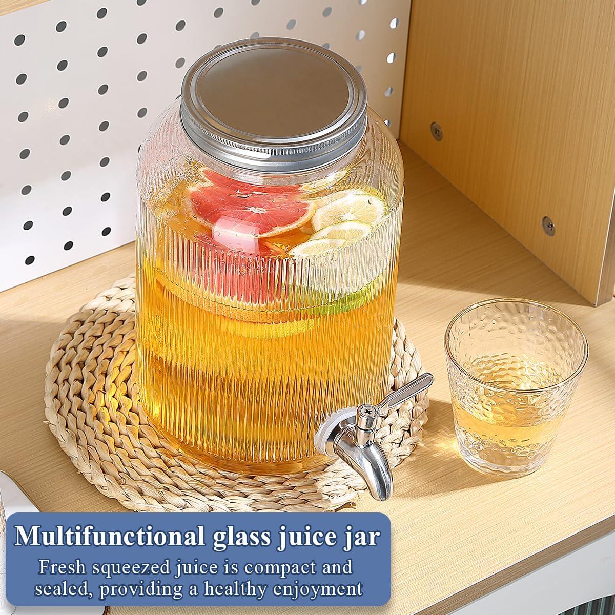 Dispensador de Bebidas Evanda 4 Litros con Grifos de Acero Inoxidable