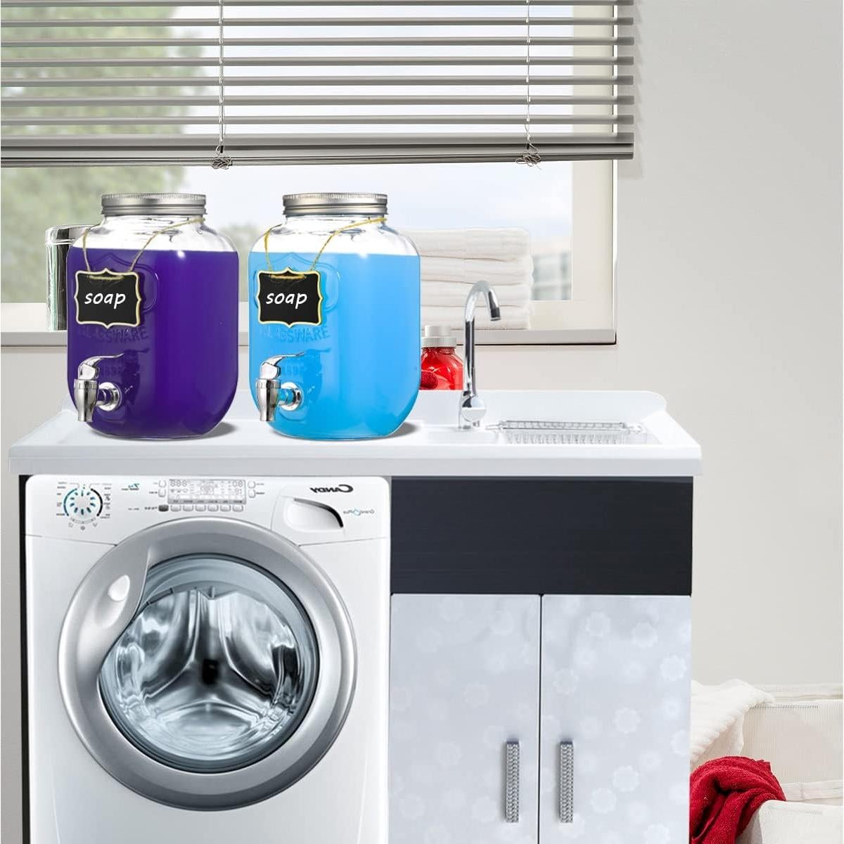 Dispensadores de Bebidas de Vidrio Eleganttime 3.78L - 2 Piezas