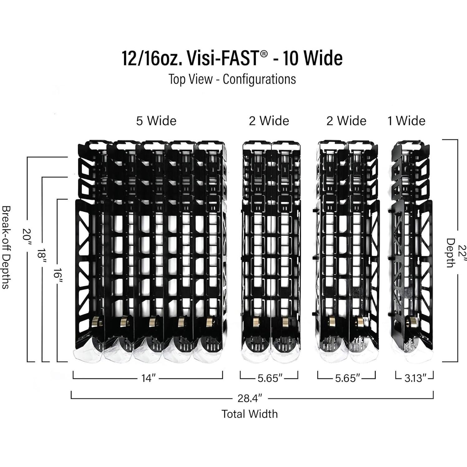 Dispensador de Bebidas Visi-FAST para Refrigerador 20 Latas