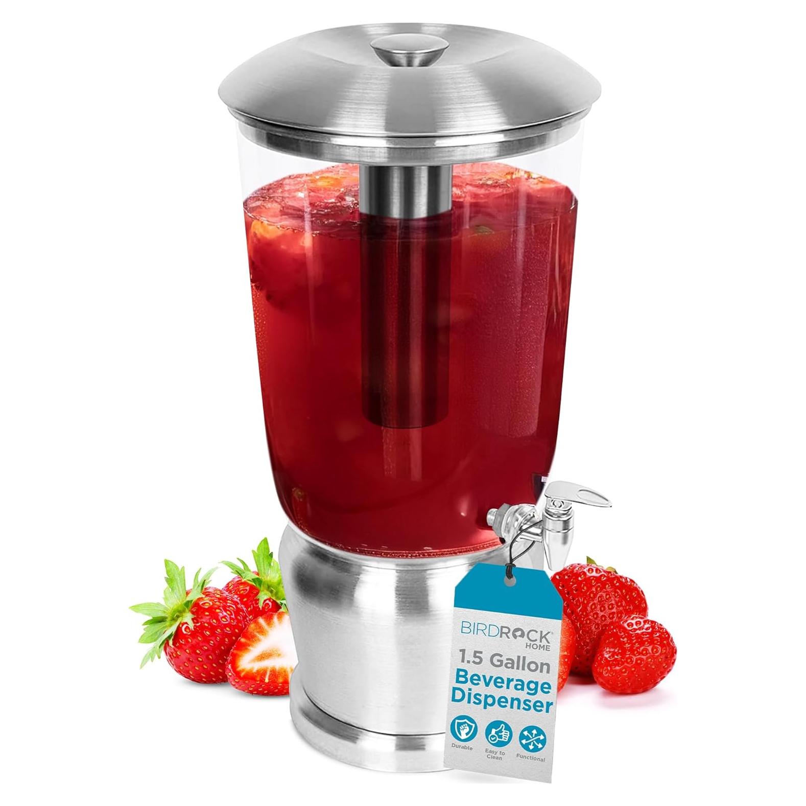 Dispensador de Bebidas Acero Inoxidable 5.68 Litros BirdRock Home