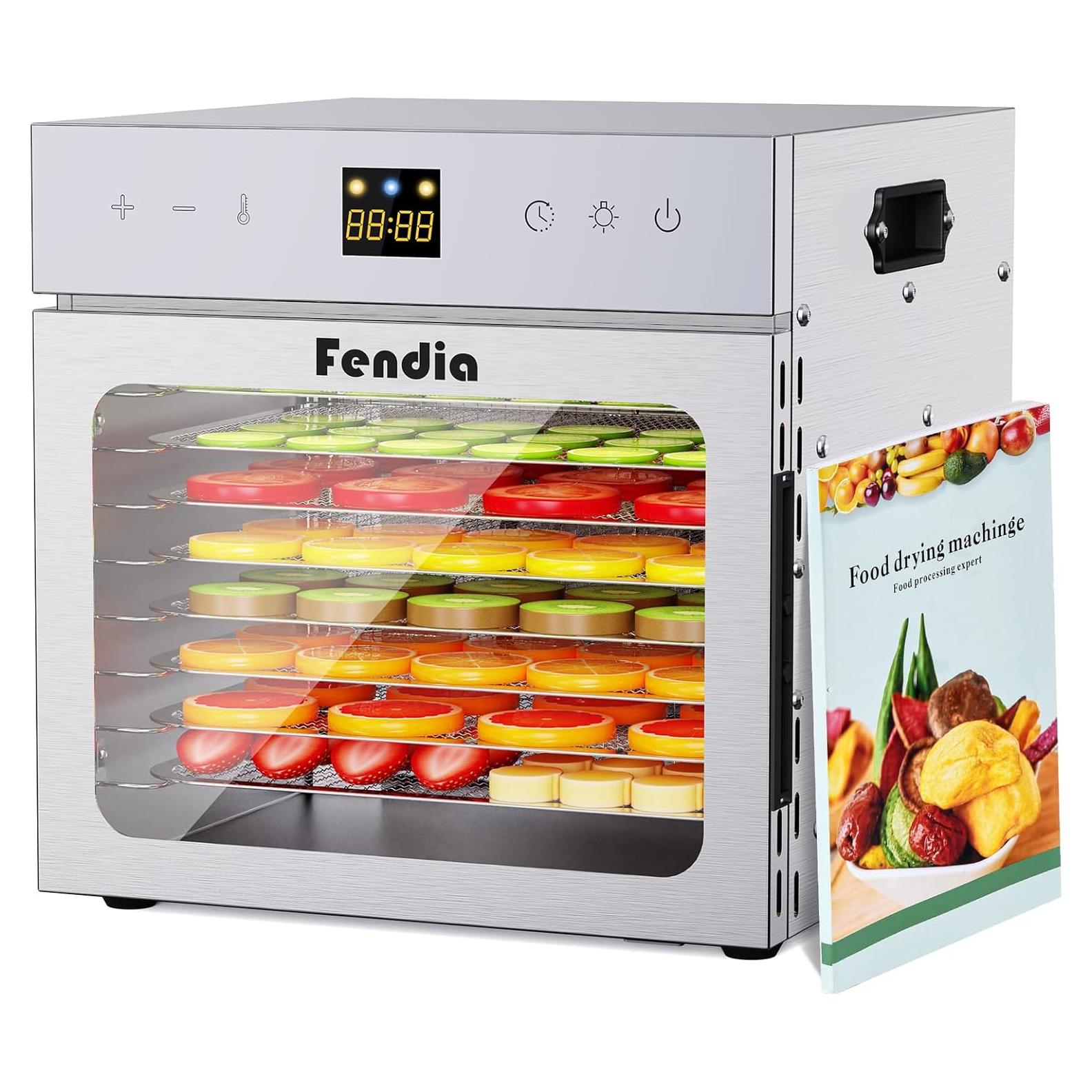 Deshidratador de Alimentos Fendia 8 Bandejas Acero Inoxidable 600W