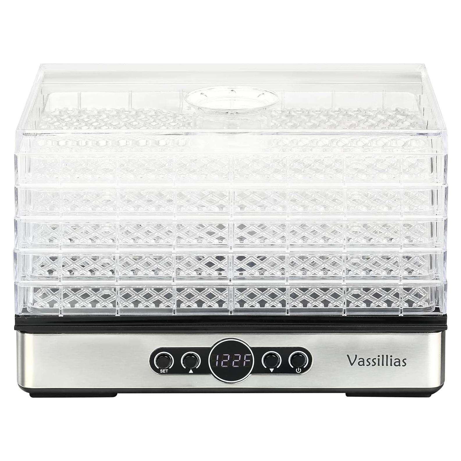 Deshidratador de Alimentos Vassillias FD904JY 400W 5 Estantes