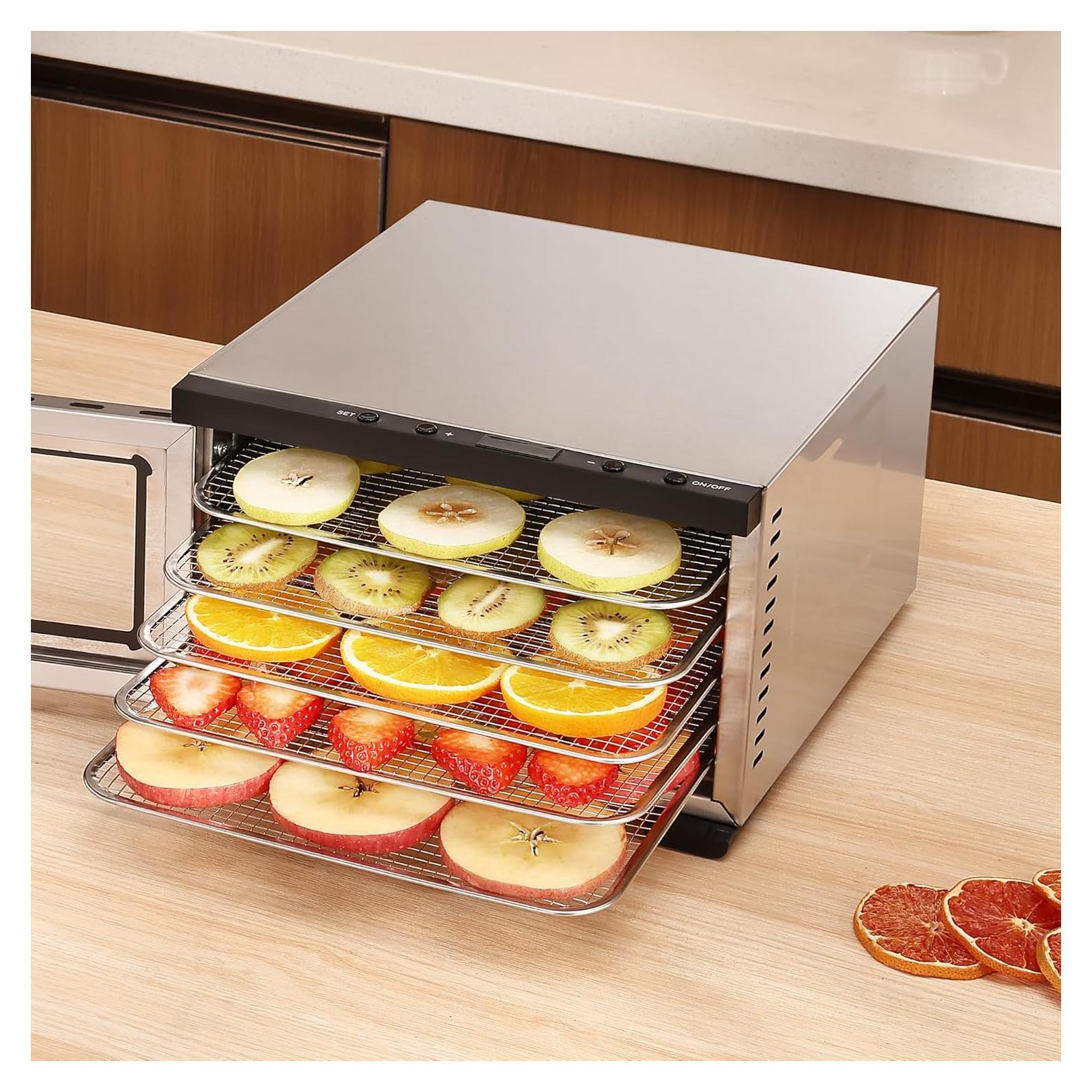 Deshidratadora de Alimentos Vassillias 5 Bandejas Acero Inoxidable 400W