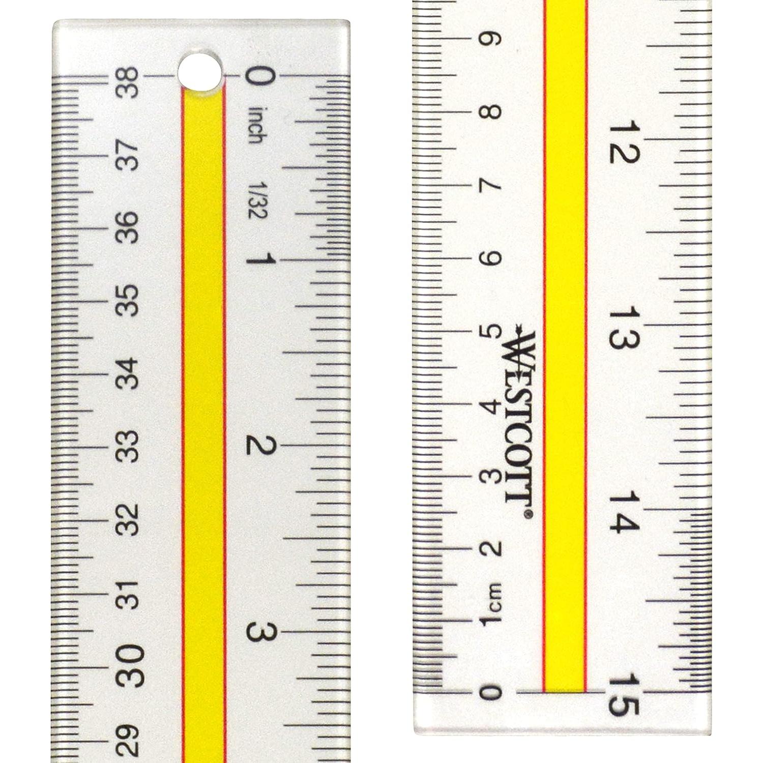 Regla flexible de lectura Westcott 38.1 cm con guía tintada