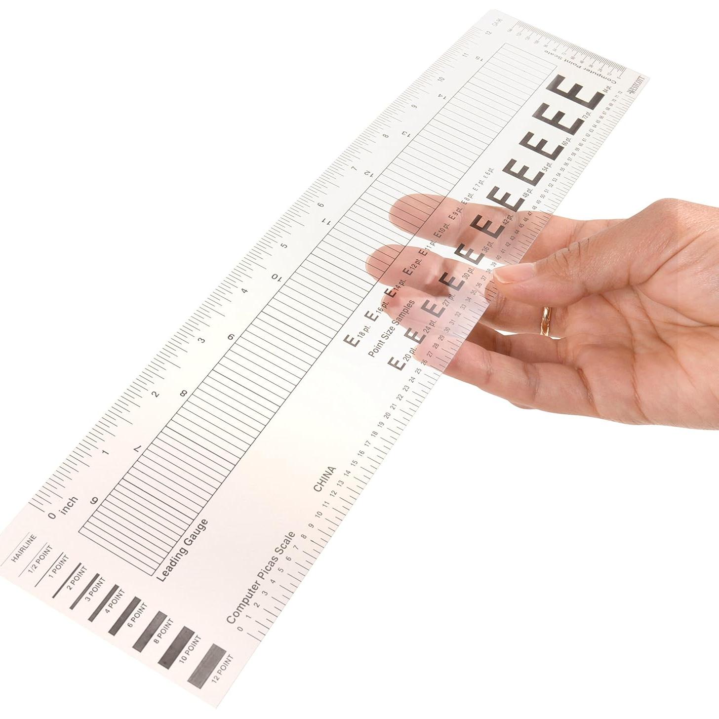 Regla Gráfica Transparente Westcott GA-96 - 30.48 cm