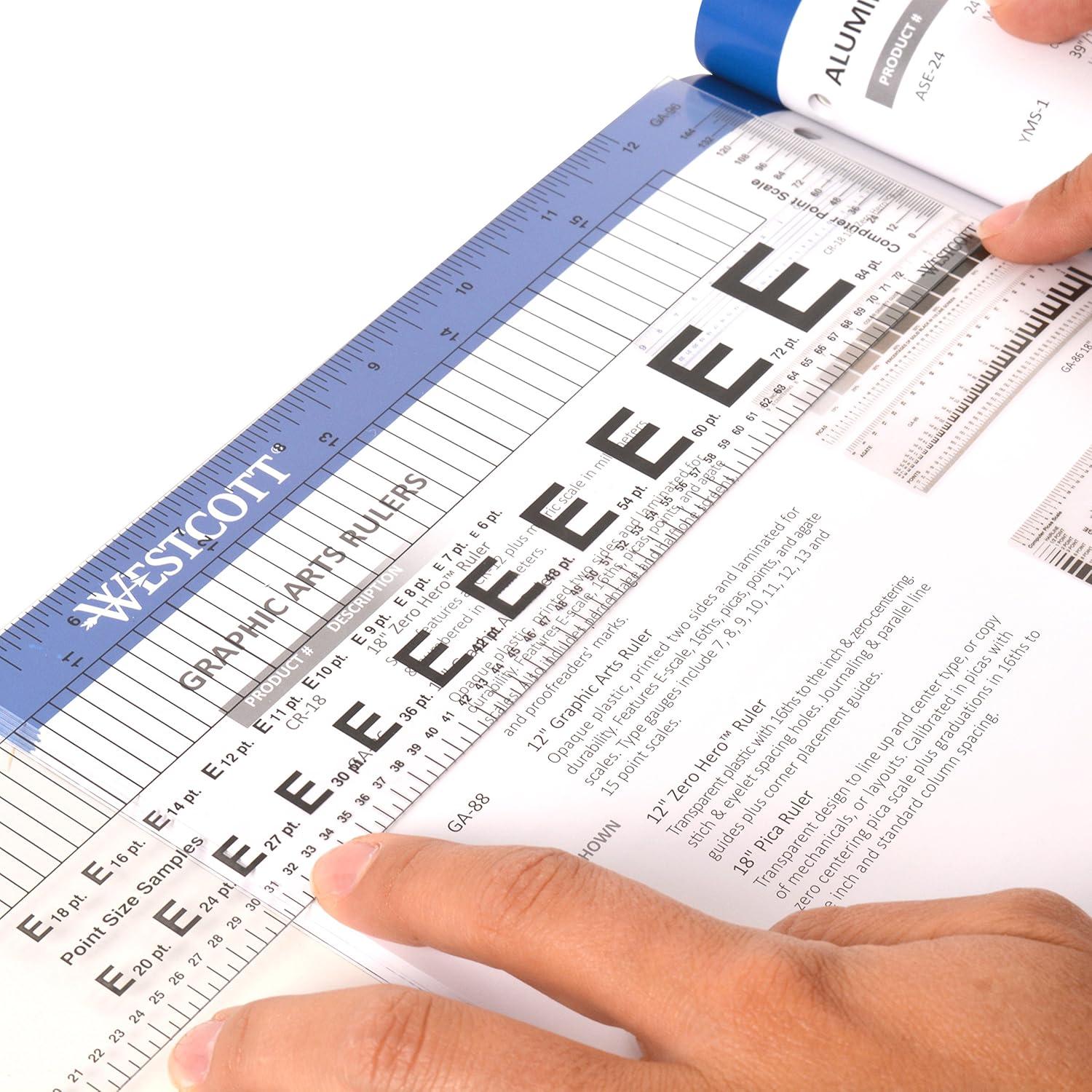 Regla Gráfica Transparente Westcott GA-96 - 30.48 cm