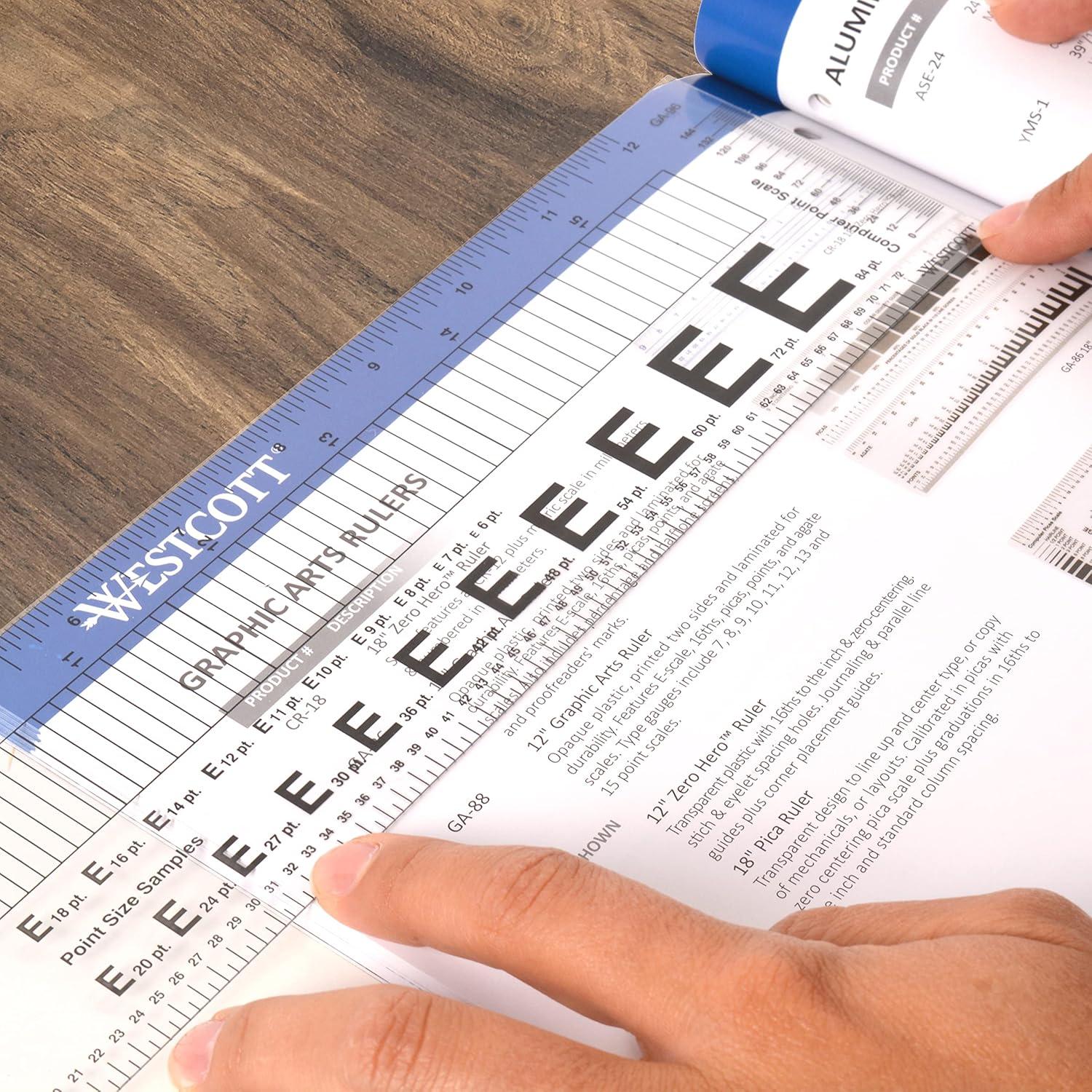 Regla Gráfica Transparente Westcott GA-96 - 30.48 cm