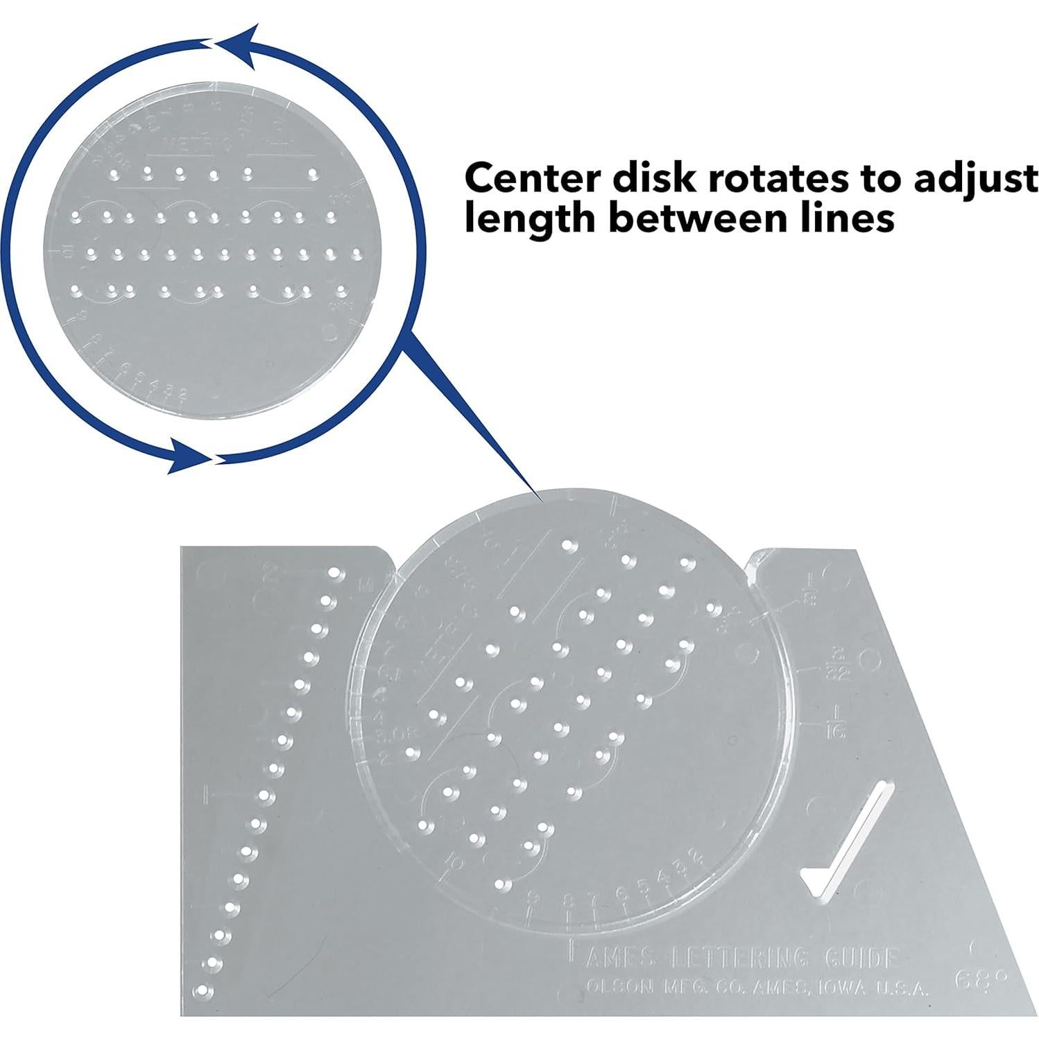 Plantilla de Dibujo Westcott ALG-1 para Caligrafía y Diseño