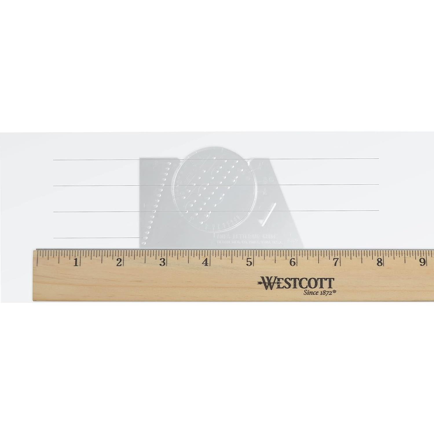 Plantilla de Dibujo Westcott ALG-1 para Caligrafía y Diseño