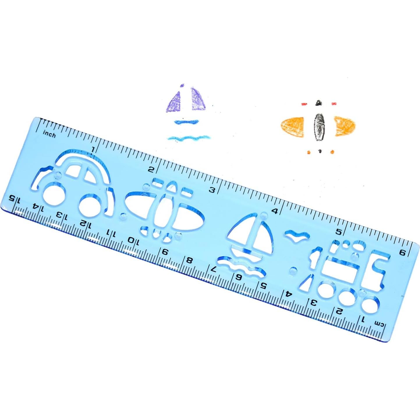 Plantillas de Reglas Color Swell 4 Pack - Suministros Escolares