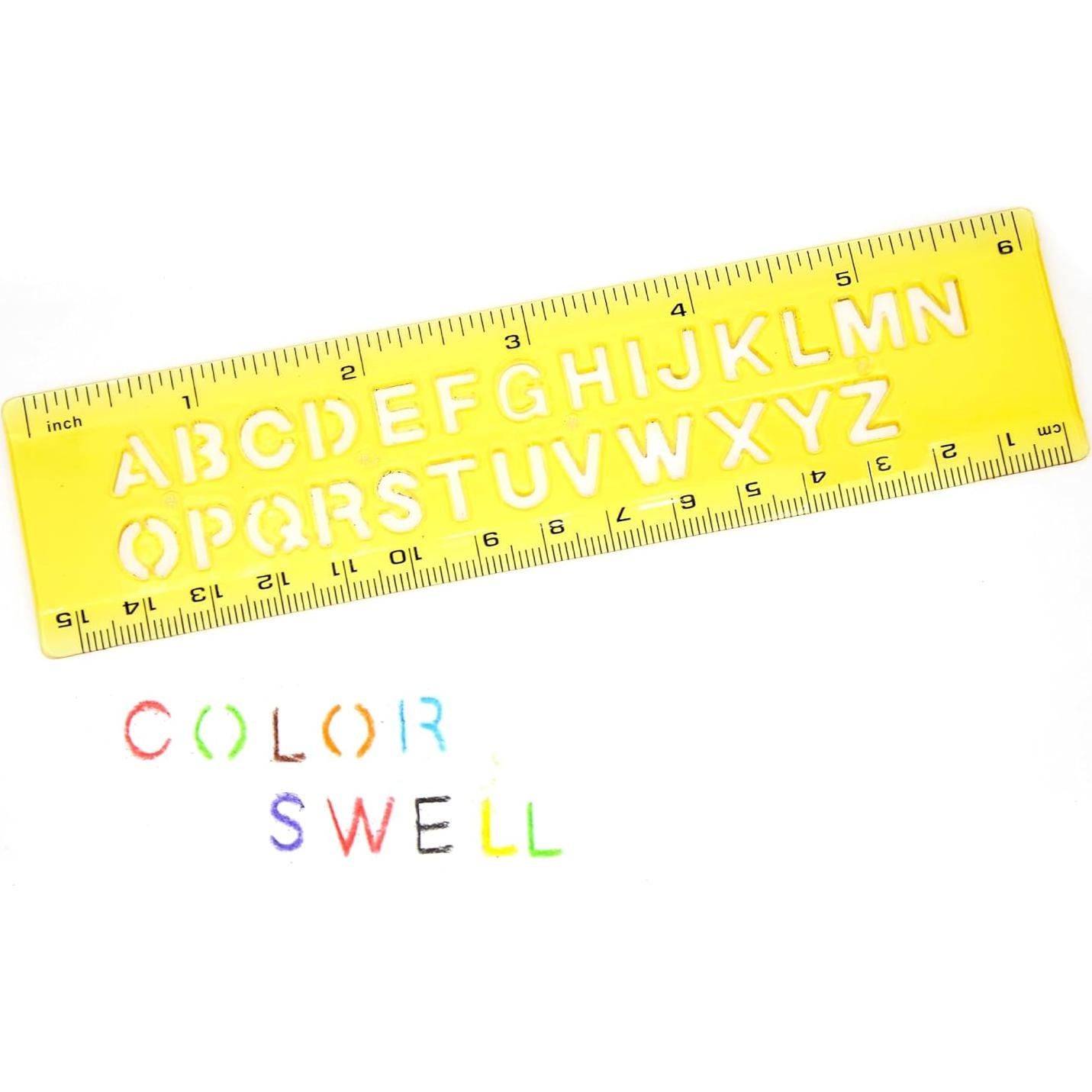 Plantillas de Reglas Color Swell 4 Pack - Suministros Escolares