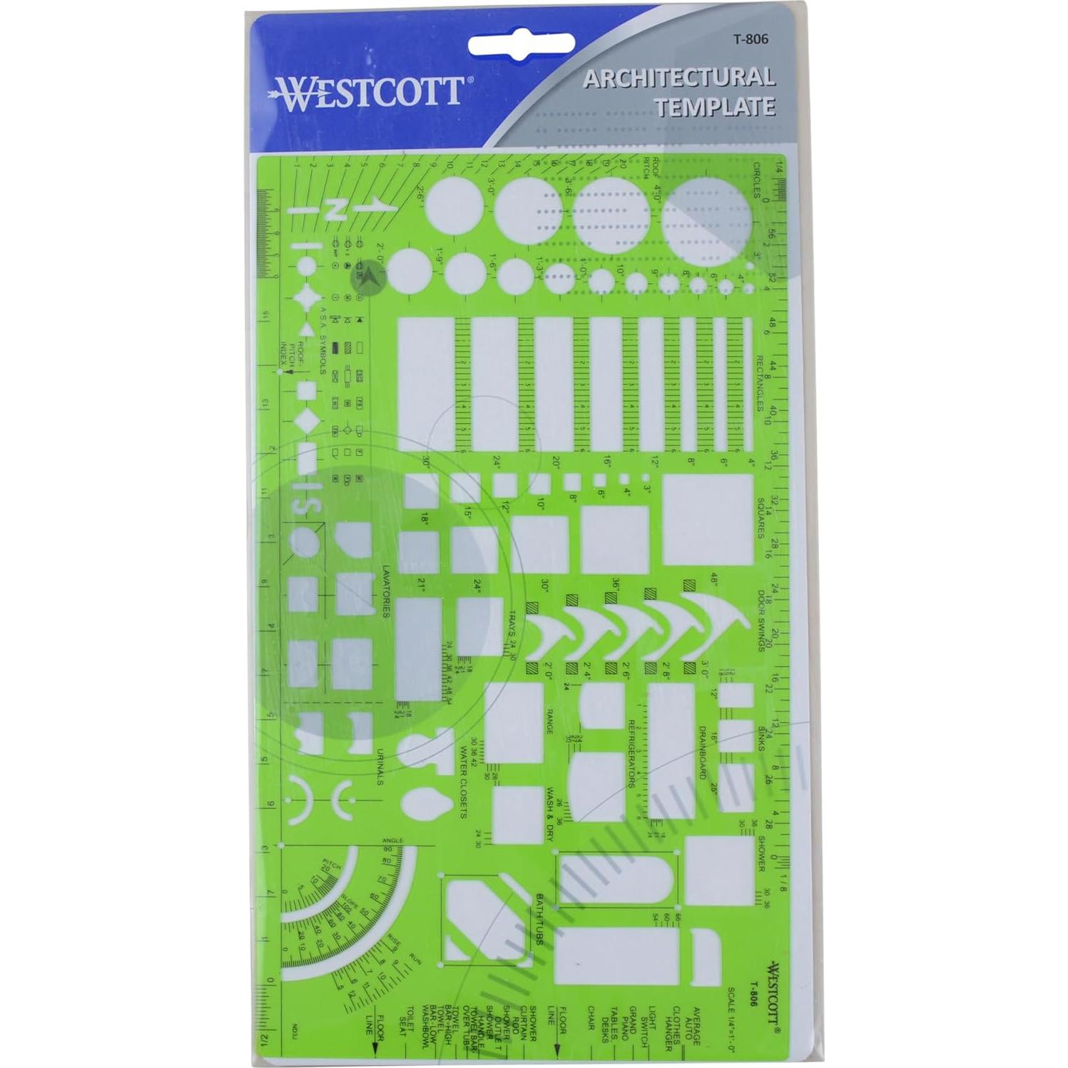 Plantilla Técnica de Dibujo Arquitectónico Westcott T-806