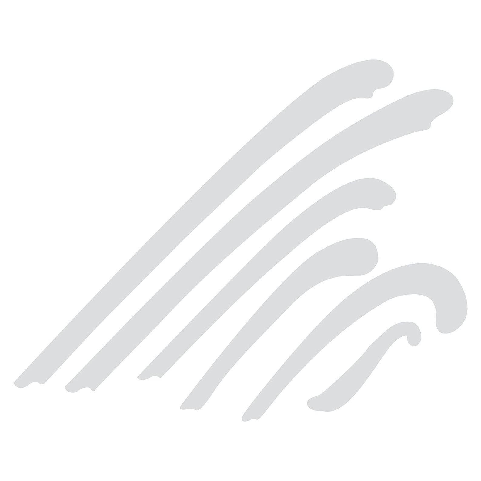 Ship Curve, Set of 6, SC-66, Clear