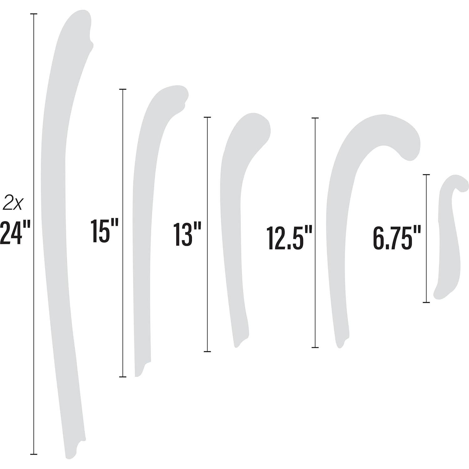 Ship Curve, Set of 6, SC-66, Clear