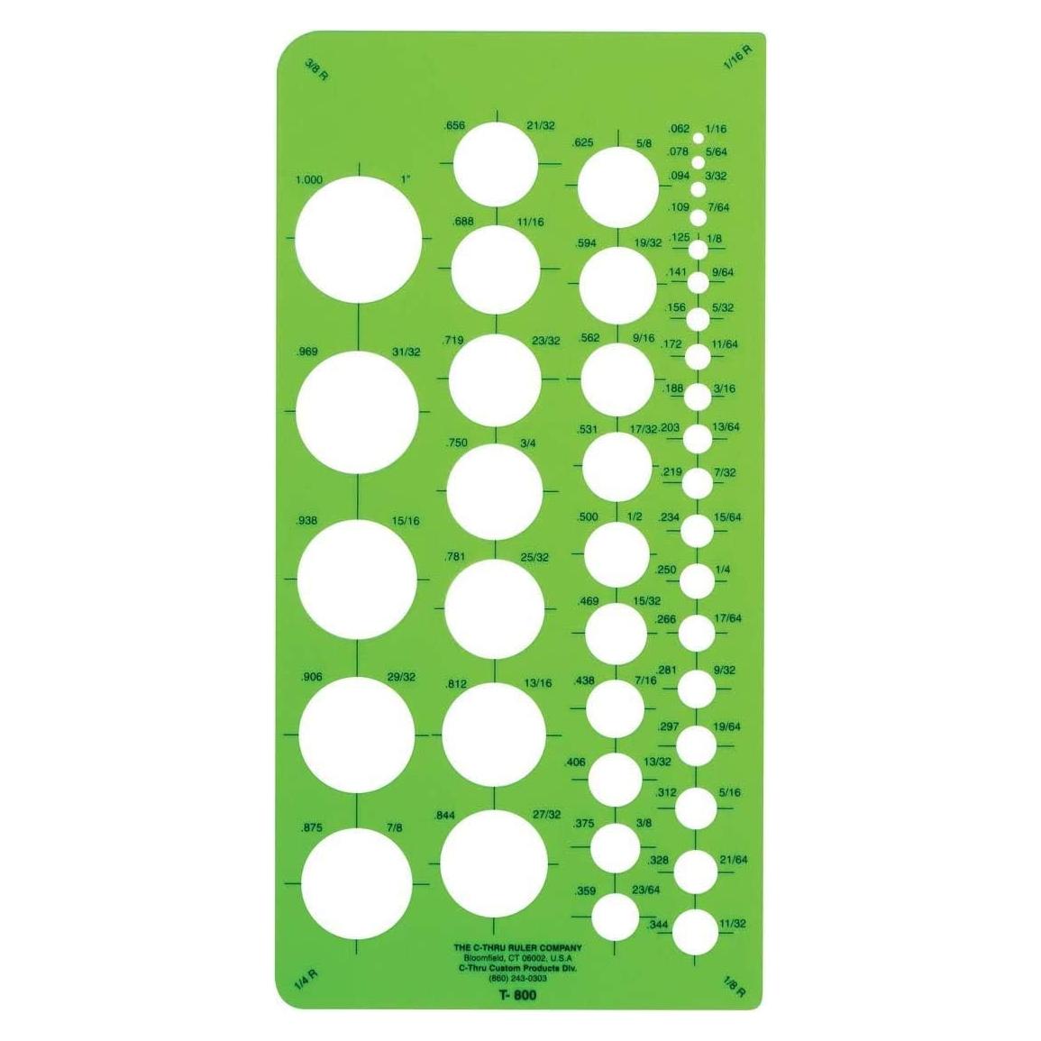 Plantilla de Círculo Pequeña Westcott T-800 - Edición Exclusiva