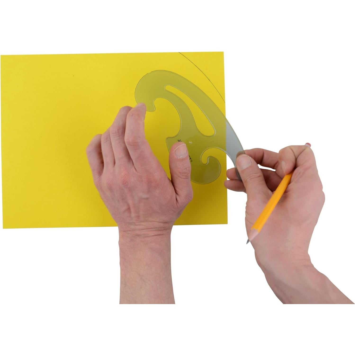 Juego de Curvas Francesas Westcott KT-8, 3 Piezas, Transparente