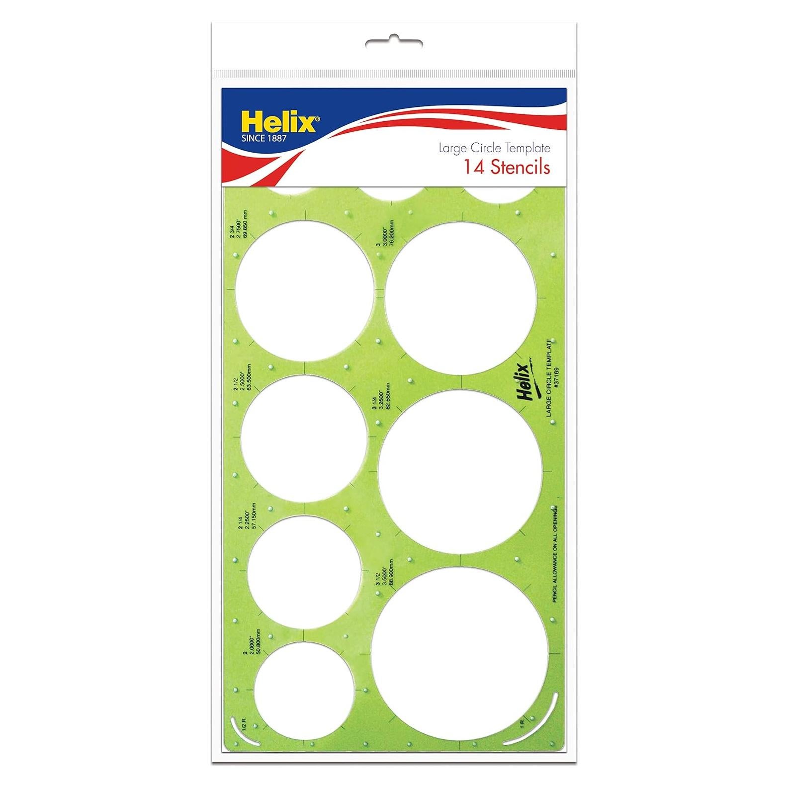 Plantilla de Dibujo de Círculo Grande Maped Helix 33.66x17.15 cm