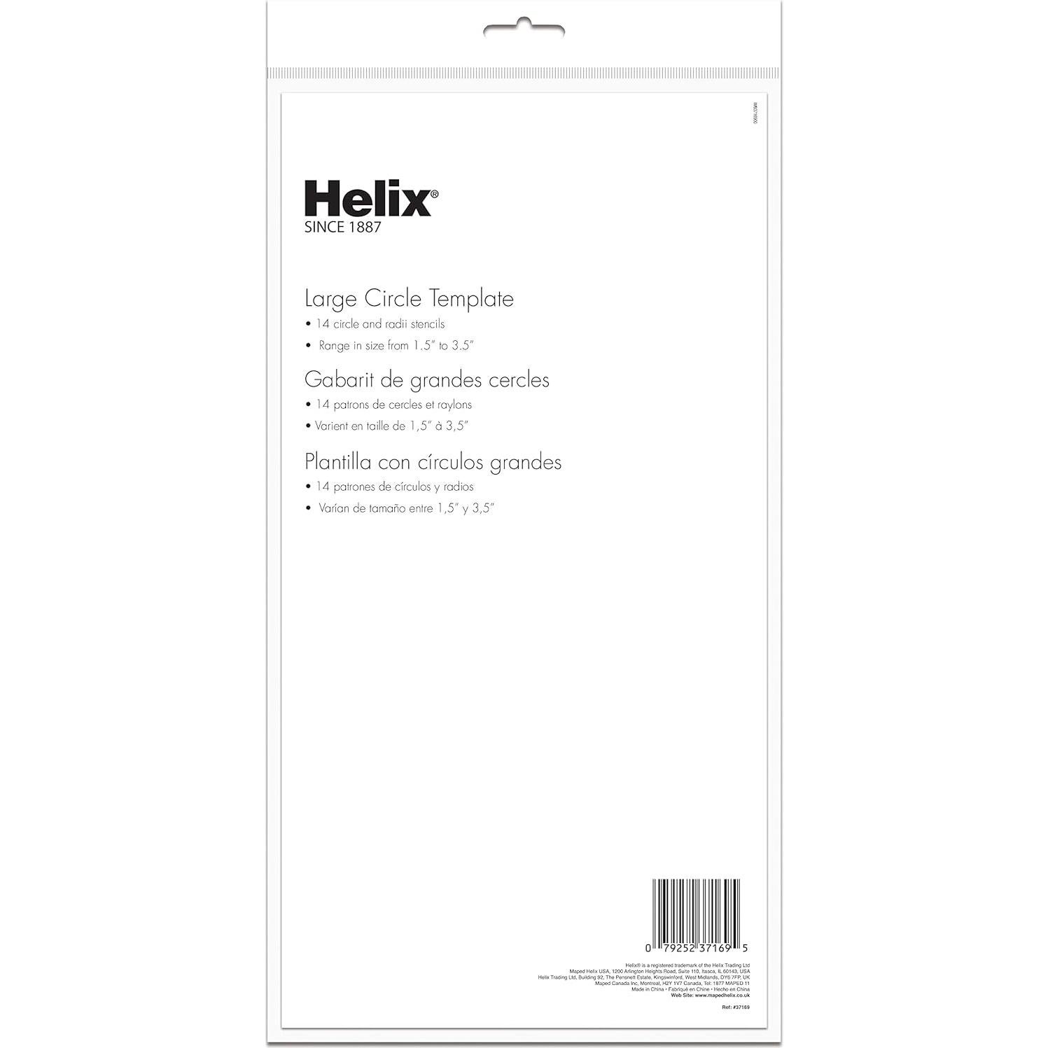 Plantilla de Dibujo de Círculo Grande Maped Helix 33.66x17.15 cm