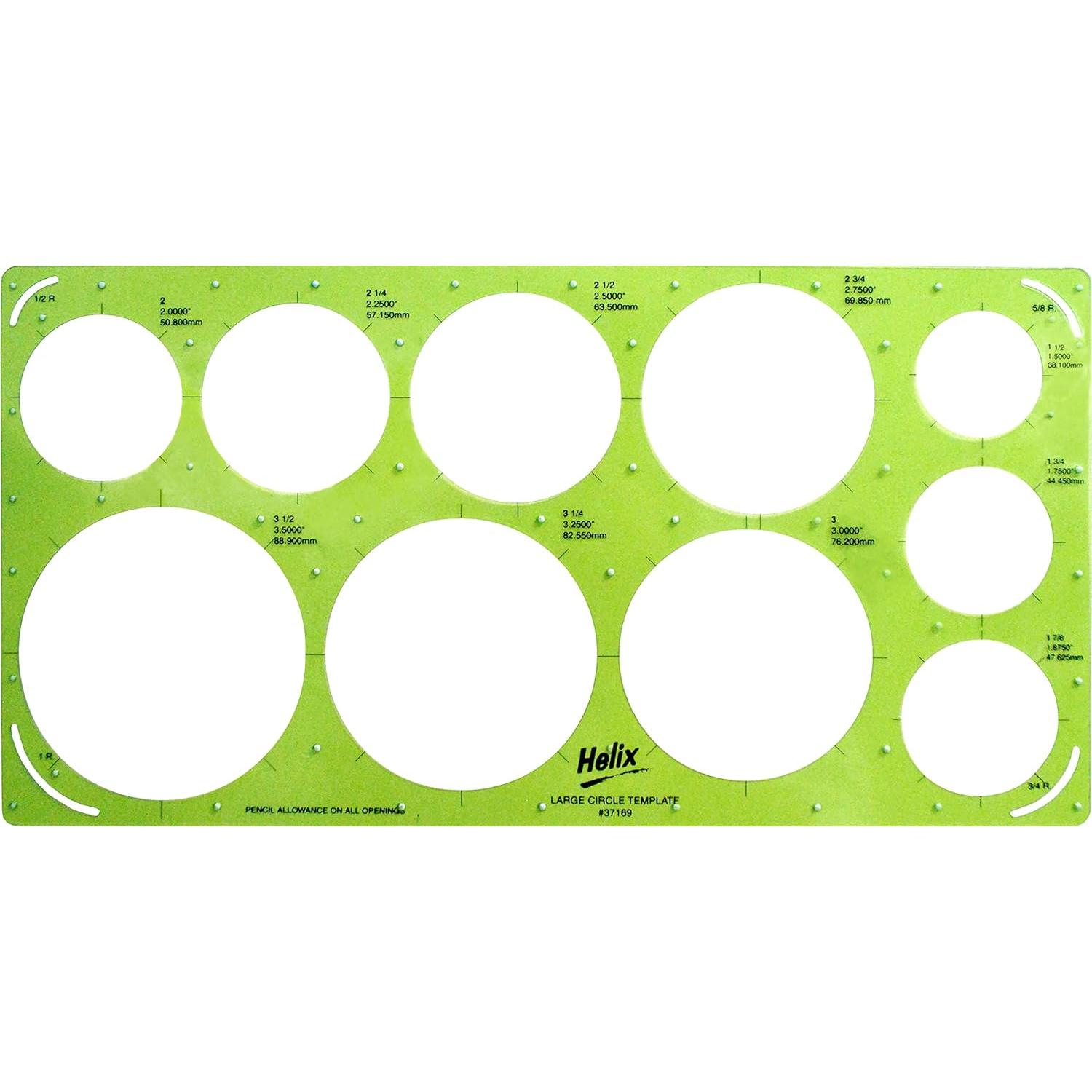 Plantilla de Dibujo de Círculo Grande Maped Helix 33.66x17.15 cm