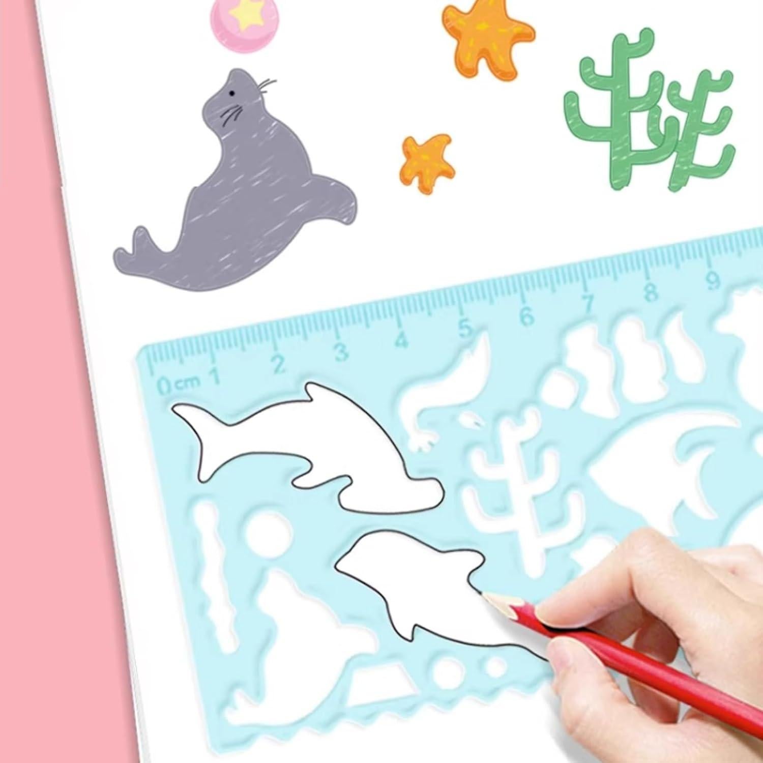 Plantillas de Dibujo de Animales Minimaliving - Paquete de 4