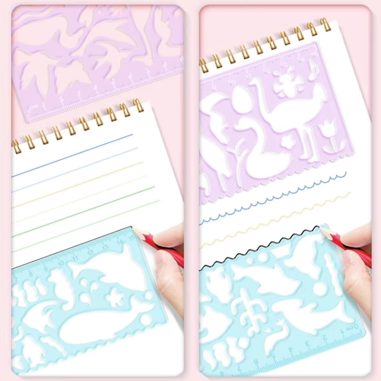 Plantillas de Dibujo de Animales Minimaliving - Paquete de 4