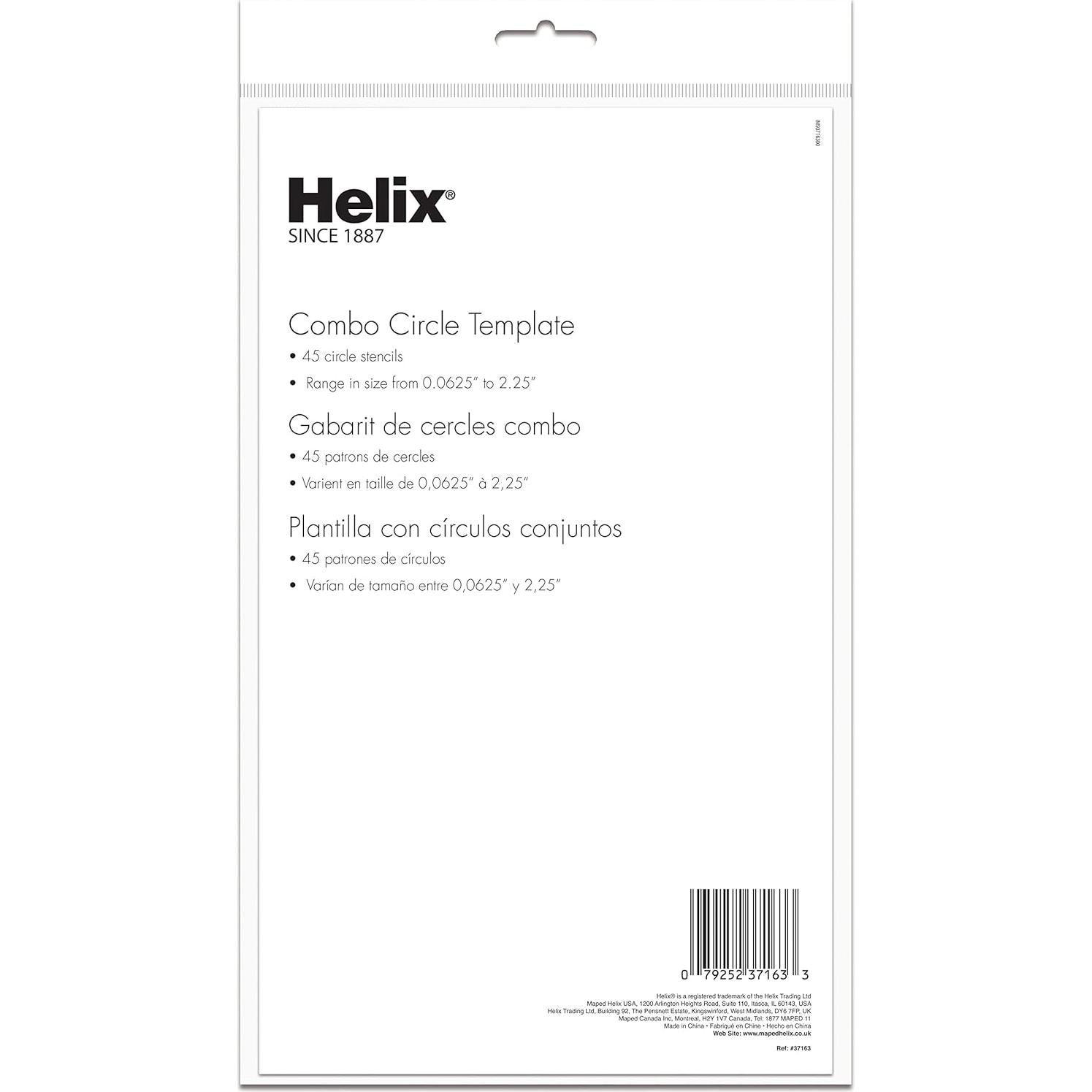 Plantilla de Dibujo Circular Maped 16.51x27.94 cm - Precisión