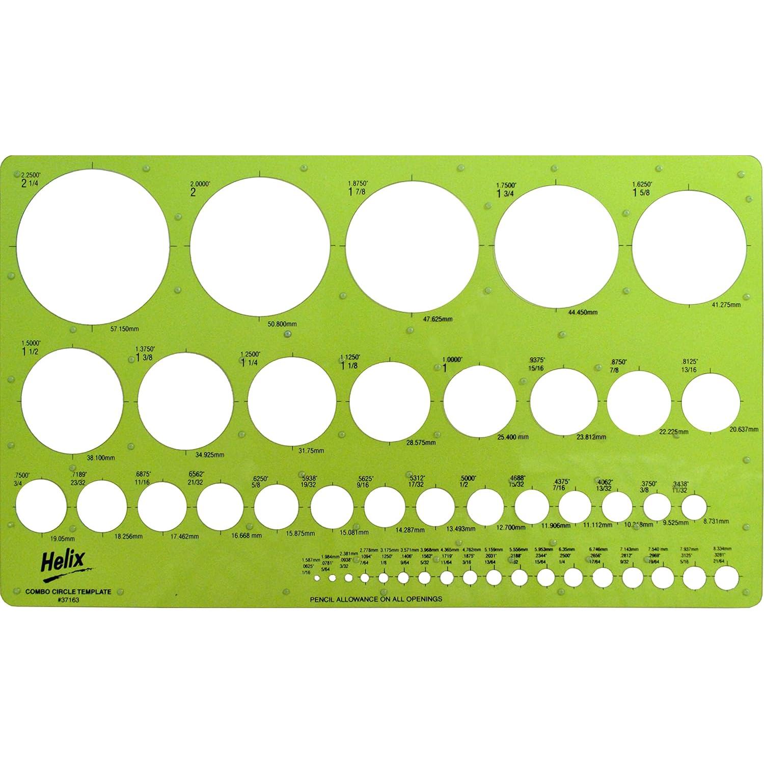 Plantilla de Dibujo Circular Maped 16.51x27.94 cm - Precisión