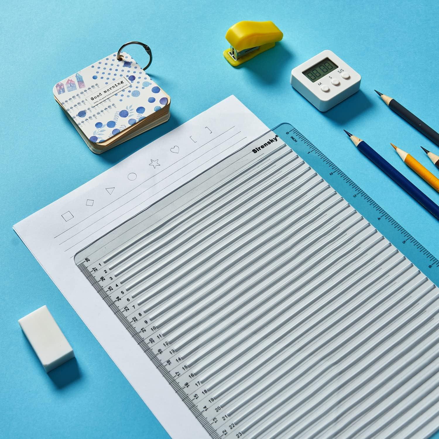 Plantilla de Línea Recta Sirensky 11" (27.94 cm) con Espaciado 0.71 cm