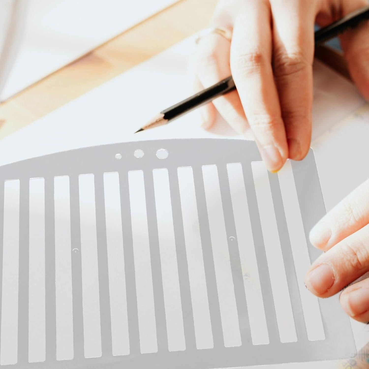 Plantilla de Dibujo de Línea SHINEOFI 27x20cm Plástico