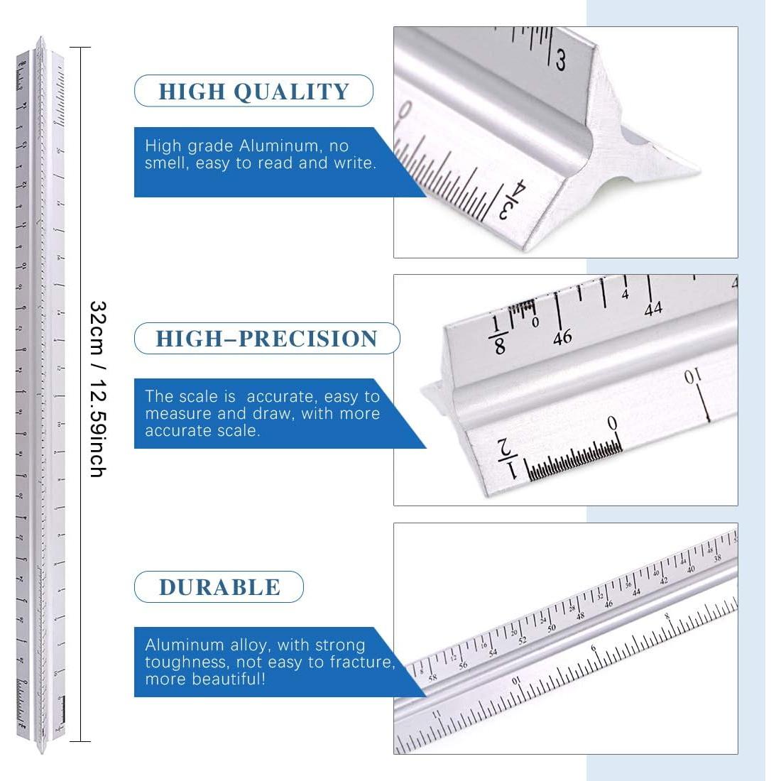 Set de Plantillas de Medición Glarks 16 Piezas Geométricas