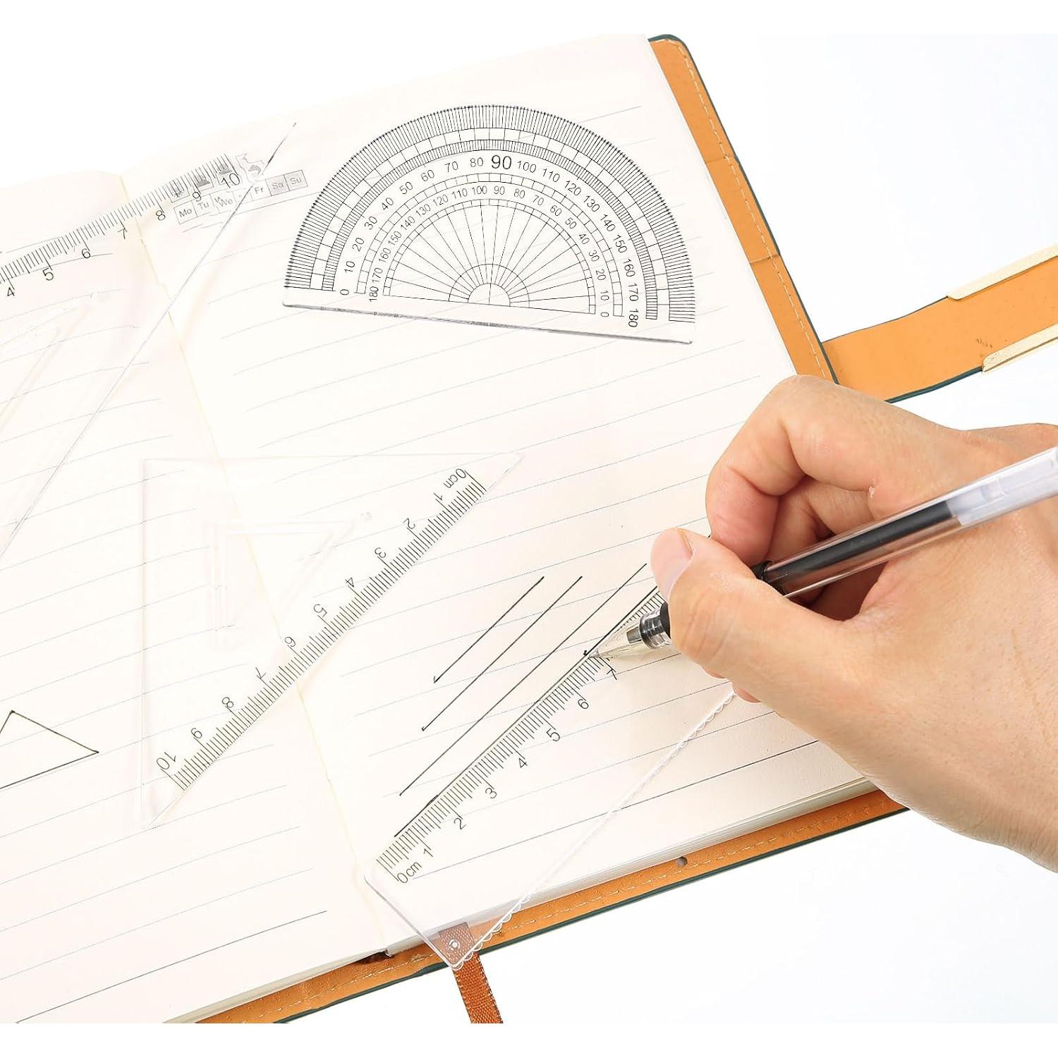 Zonon Kit de Plantillas de Dibujo y Reglas Geométricas 30.48 cm