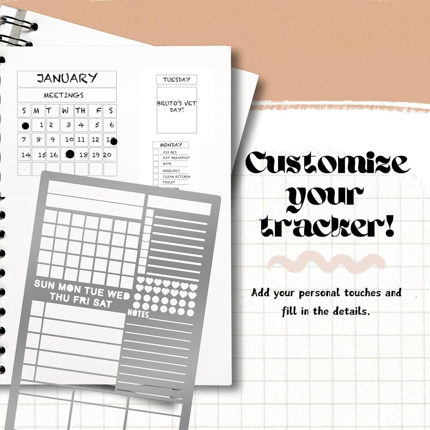 Plantilla de Acero Inoxidable Performore 105mm x 180mm