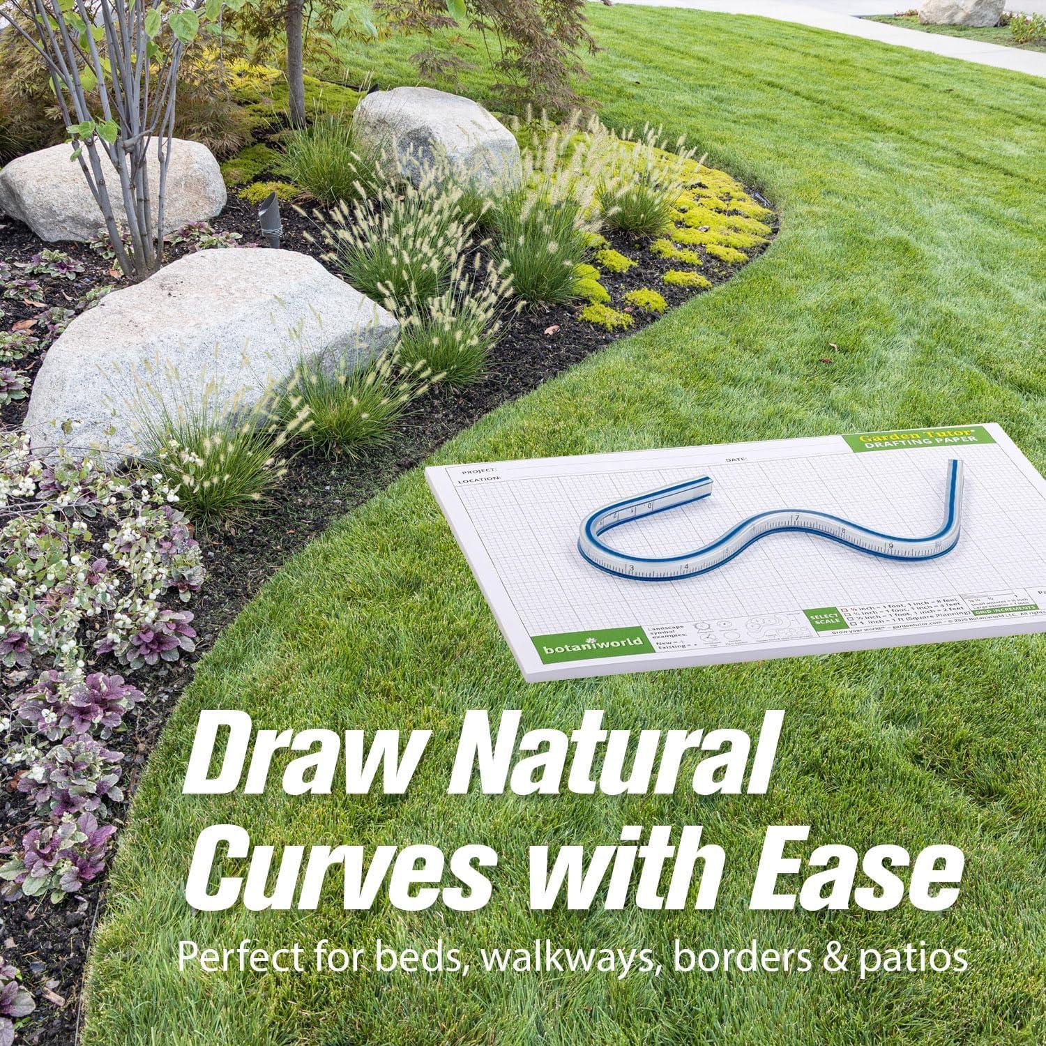 Kit de Diseño de Jardín Garden Tutor - Plantillas y Regla Flexible